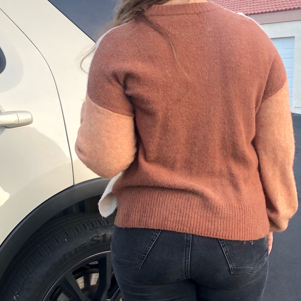 Madewell colorblock sweater in coziest yarn - Picture 6 of 9